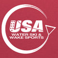 USAWSWS - Circular White Logo T-Shirt - Vintage Red