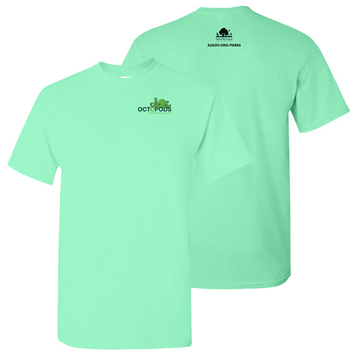 Ann Arbor Parks - Octopods Adult T-Shirt - Mint Green