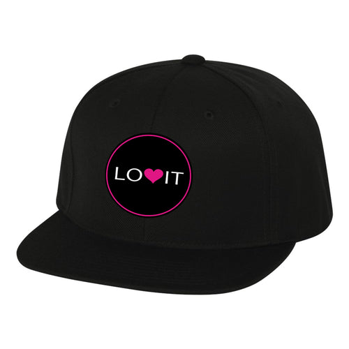 Pinnies Flatbill Hat Lovit - Black