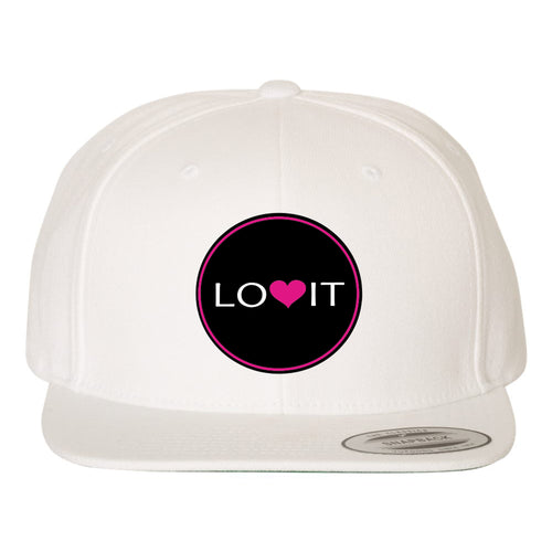 Pinnies Flatbill Hat Lovit - White
