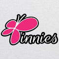 Pinnies Raglan Logo - Heather White/Vintage Black