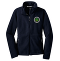 WCCMH Left Chest Logo Ladies Fleece Jacket- Tue Navy