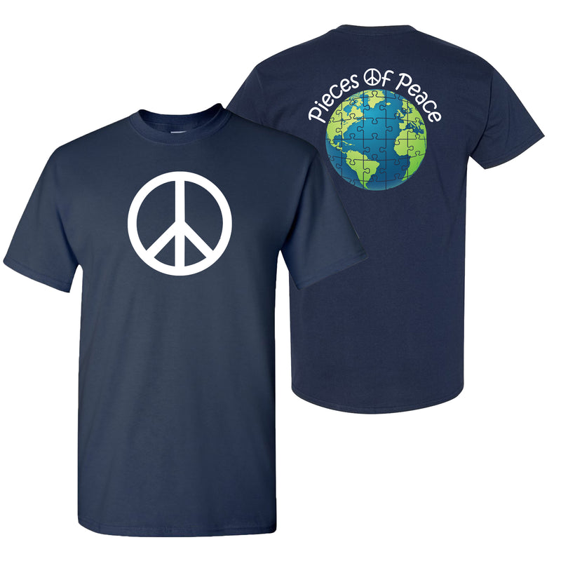 Peace Sign Unisex T-shirt - Navy