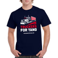 Truckers For Yang Unisex T-shirt - Navy